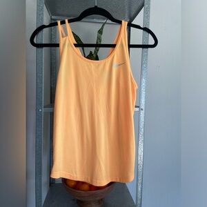 Nike bright orange dry fit  tank top